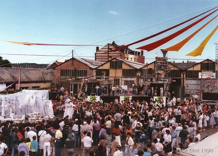 Festival "Gare à la fête" en 1990 à Sotteville-lès-Rouen